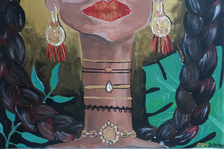 Original Expressionism Women Painting by Fashionartsuffer Sara Debrunner Mesquita