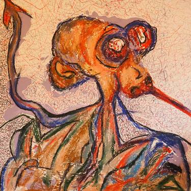 Original Abstract Expressionism Animal Paintings by Eduardo Nunes
