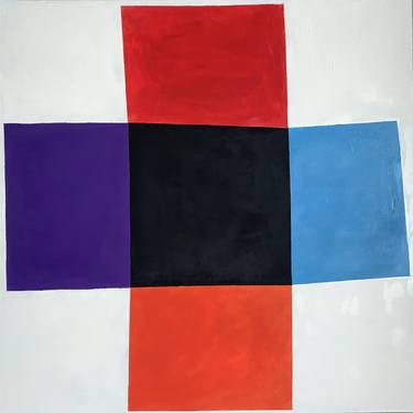 Saatchi Art Artist Vladimir Salamanov; Paintings, “Malevich 's colored cross” #art