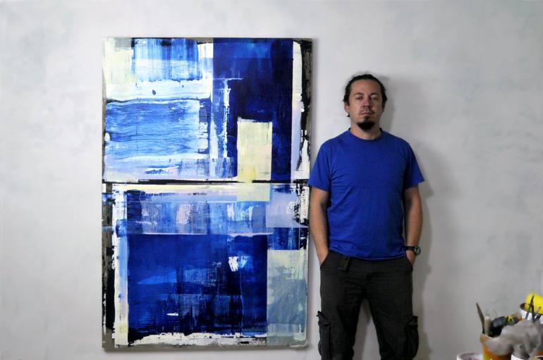 Original Abstract Expressionism Abstract Painting by Alexandr Kholodov