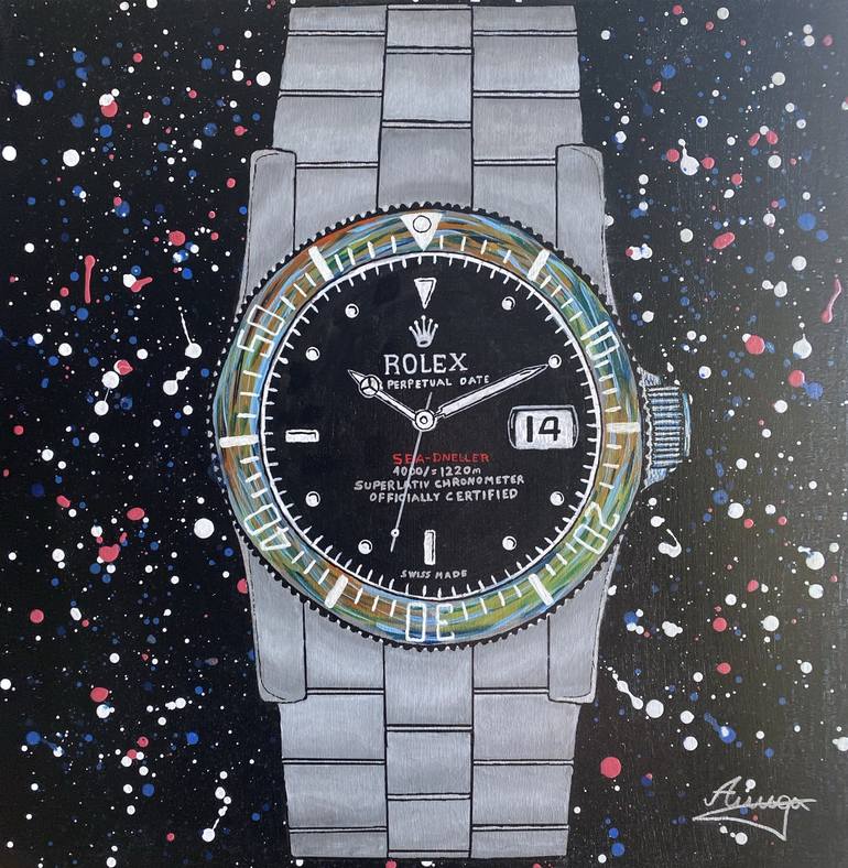 Rolex in the universe Painting by Andi Rrenga Saatchi Art