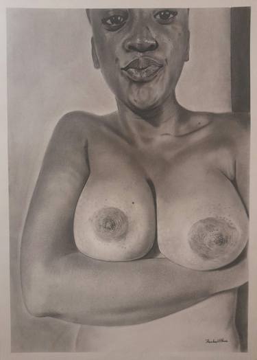 Original Realism Nude Drawings by Thembalami Ndlovu