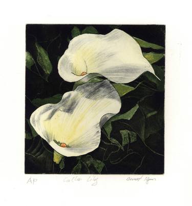 Original Realism Floral Printmaking by Dermot Ryan