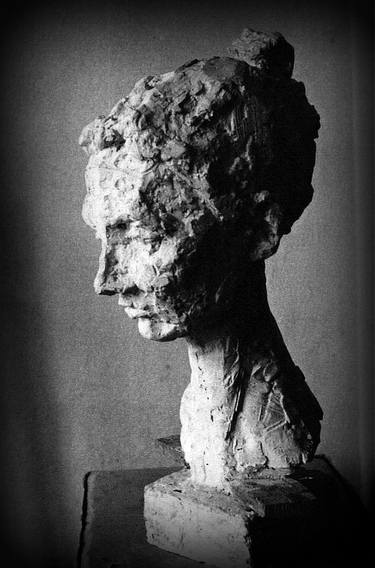 Original Figurative Portrait Sculpture by Joanna Chimka-Pawłowska