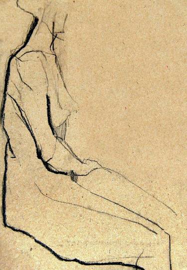 Sketch on a brown paper (No.73) thumb