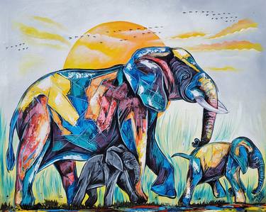 Original Animal Paintings by Kevin Jjagwe