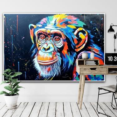 Monkey gaze- wall art decor thumb