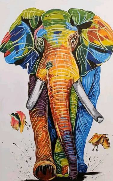 Original Animal Paintings by Kevin Jjagwe
