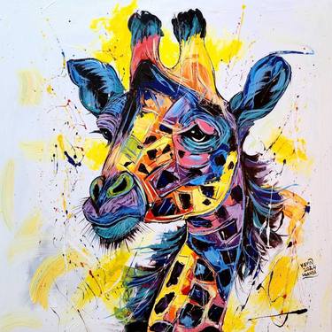 Original Abstract Animal Paintings by Kevin Jjagwe