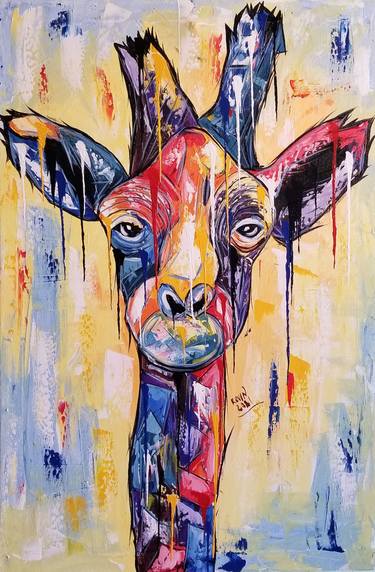Print of Abstract Animal Paintings by Kevin Jjagwe