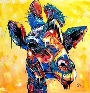 Print of Abstract Animal Paintings by Kevin Jjagwe
