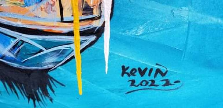 Original Abstract Animal Painting by Kevin Jjagwe