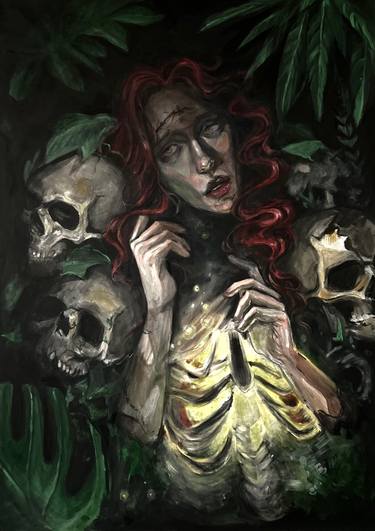 Original Figurative Fantasy Paintings by Candela Urciuoli