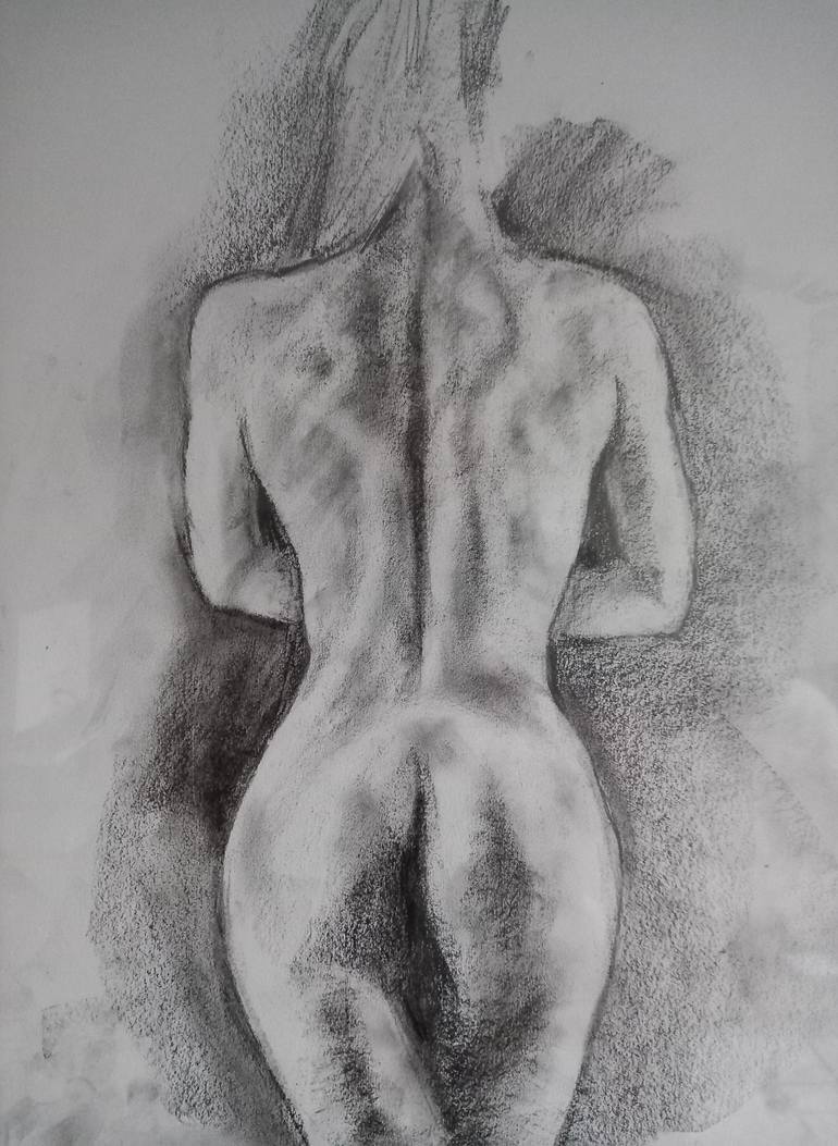 Original Figurative People Drawing by Nick Green