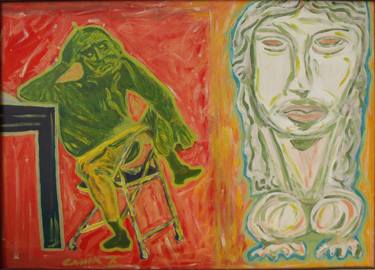 Original Dada People Paintings by Stephan Jaeger