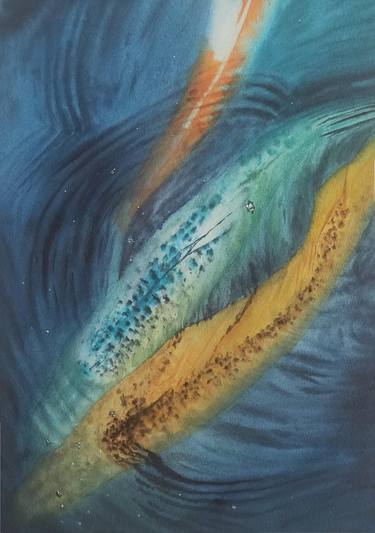 Print of Modern Fish Paintings by Zuleyha Aydogdu
