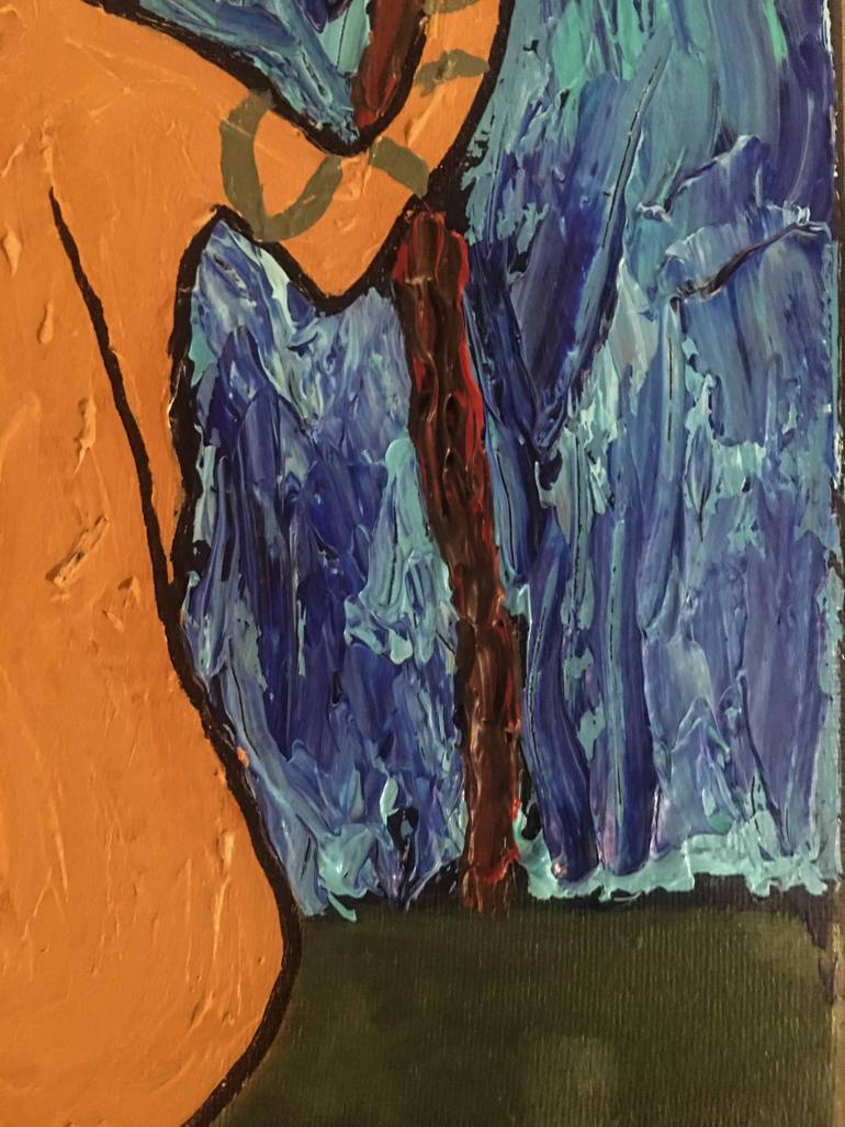 Original Figurative Nude Painting by Paz Zaragoza