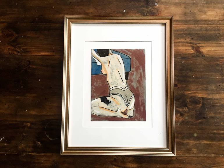 Original Figurative Nude Drawing by PAZ Zaragoza