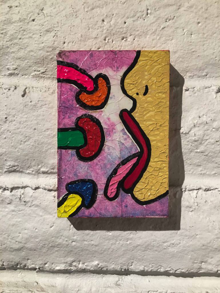 Original Conceptual Erotic Painting by Paz Zaragoza