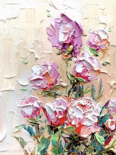 Original Fine Art Floral Paintings by Angela Jeanine