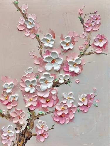 Original Fine Art Floral Paintings by Angela Jeanine