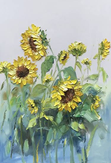 Original Fine Art Floral Paintings by Angela Jeanine