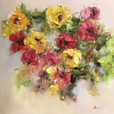 Original Pop Art Floral Paintings by Angela Jeanine