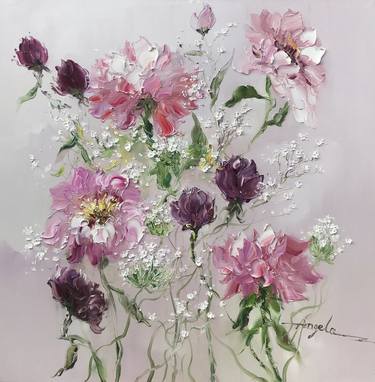 Original Floral Paintings by Angela Jeanine