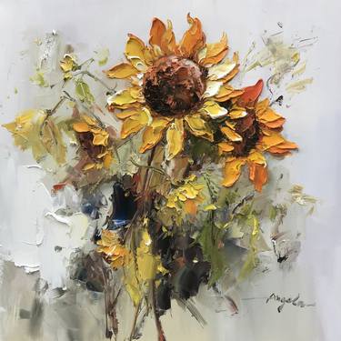 Original Floral Paintings by Angela Jeanine