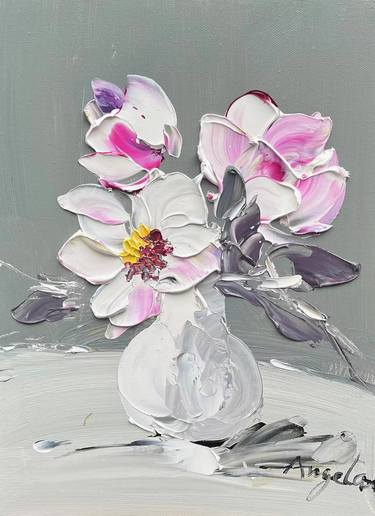 Original Pop Art Floral Paintings by Angela Jeanine