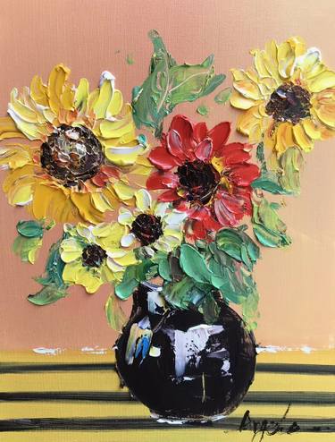 Original Pop Art Floral Paintings by Angela Jeanine