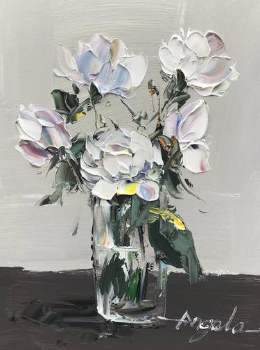 Original Floral Paintings by Angela Jeanine