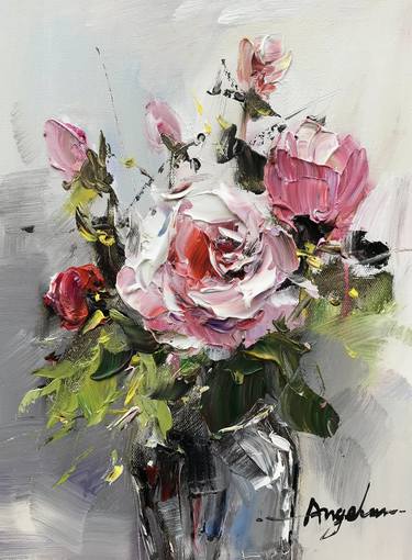 Print of Floral Paintings by Angela Jeanine