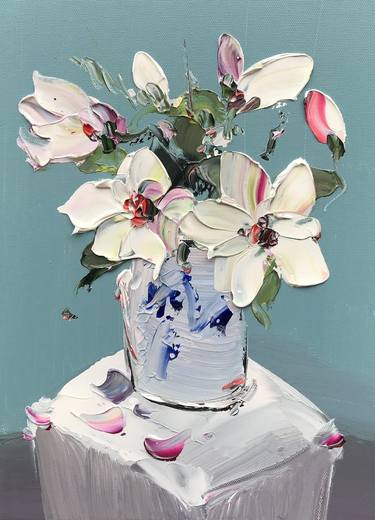 Print of Minimalism Floral Paintings by Angela Jeanine