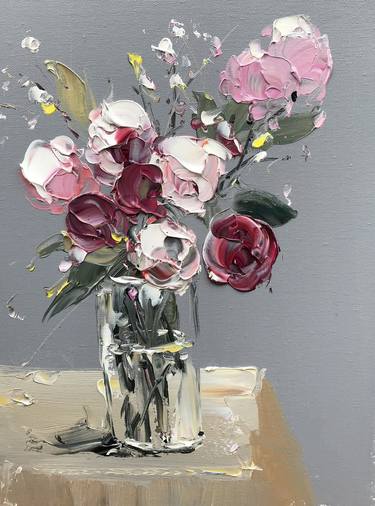 Print of Abstract Floral Paintings by Angela Jeanine