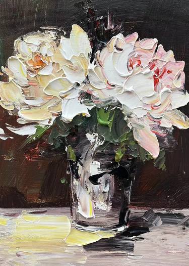 Original Abstract Floral Paintings by Angela Jeanine