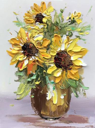 Original Minimalism Floral Paintings by Angela Jeanine