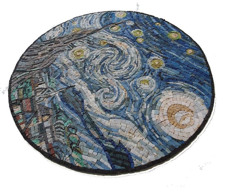 Original Art Deco Landscape Installation by World Art Feras Dahhan