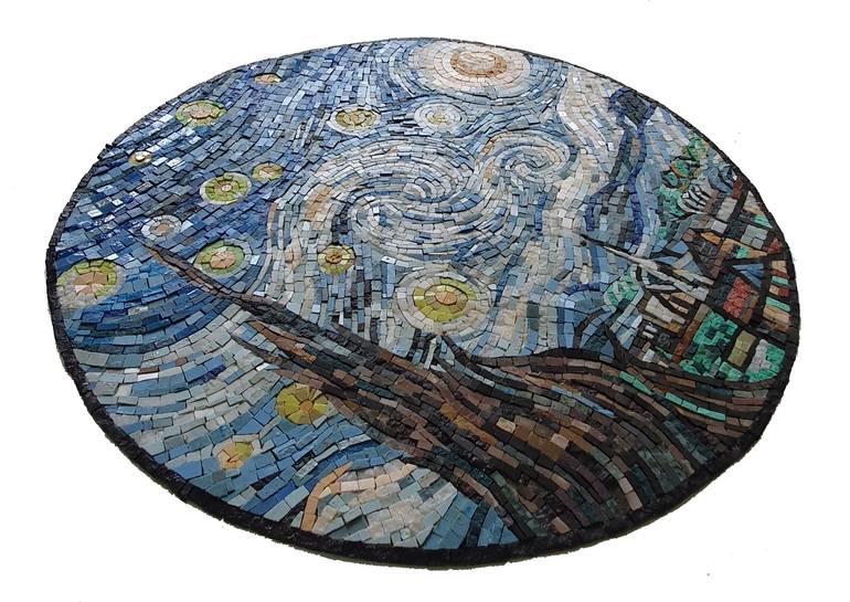 Original Art Deco Landscape Installation by World Art Feras Dahhan