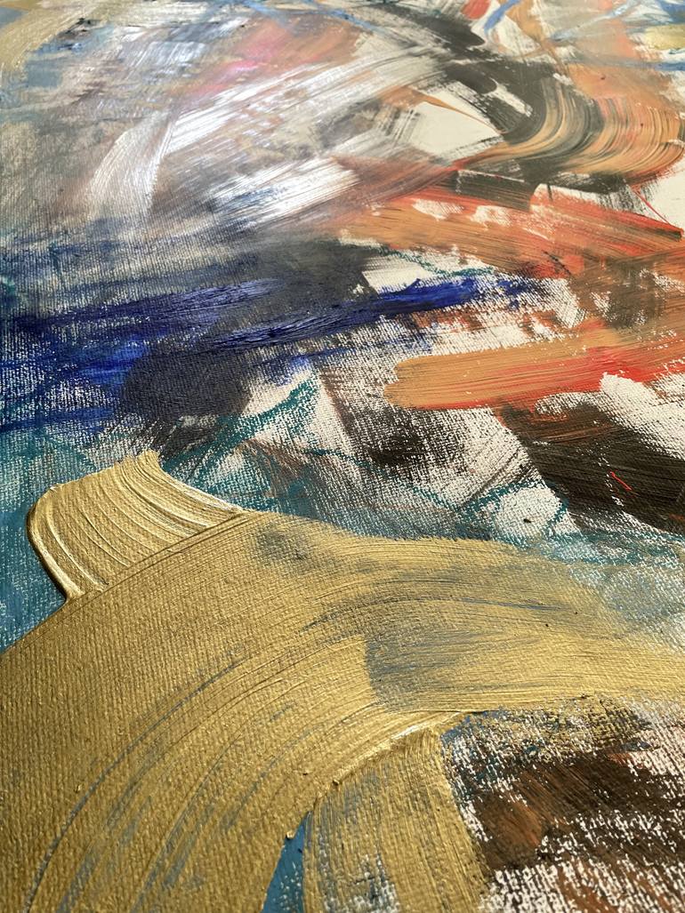 Original Art Deco Abstract Painting by Domenico Cristiano Torre
