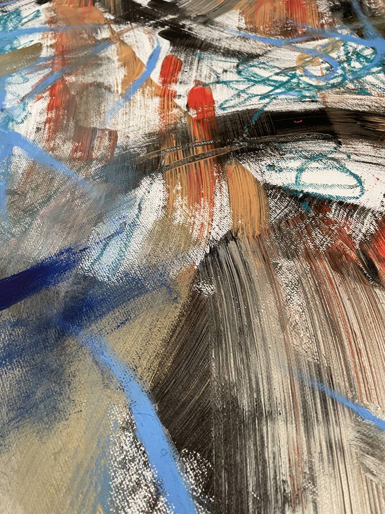 Original Art Deco Abstract Painting by Domenico Cristiano Torre