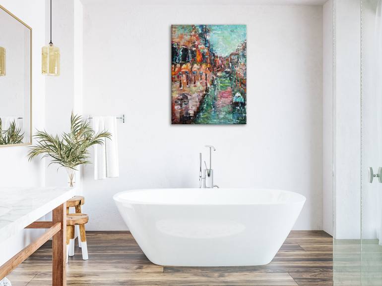 Original Abstract Water Painting by Nika Mayer