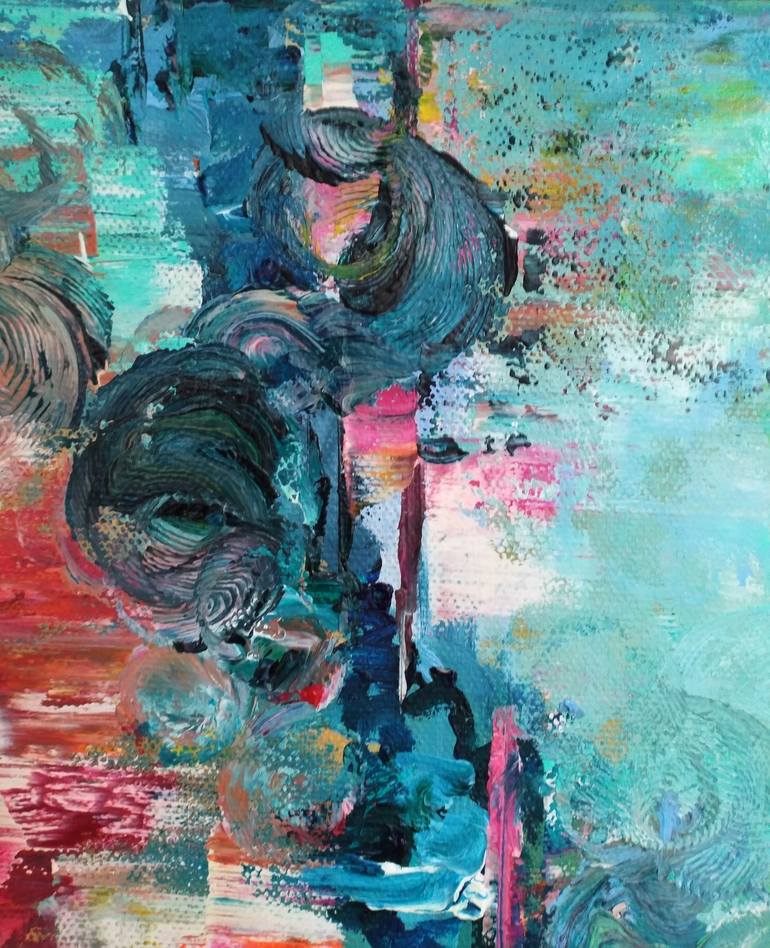 Original Abstract Water Painting by Nika Mayer