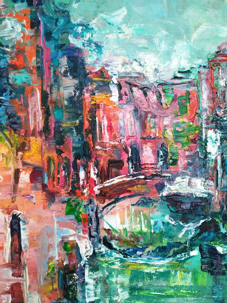 Original Abstract Water Painting by Nika Mayer