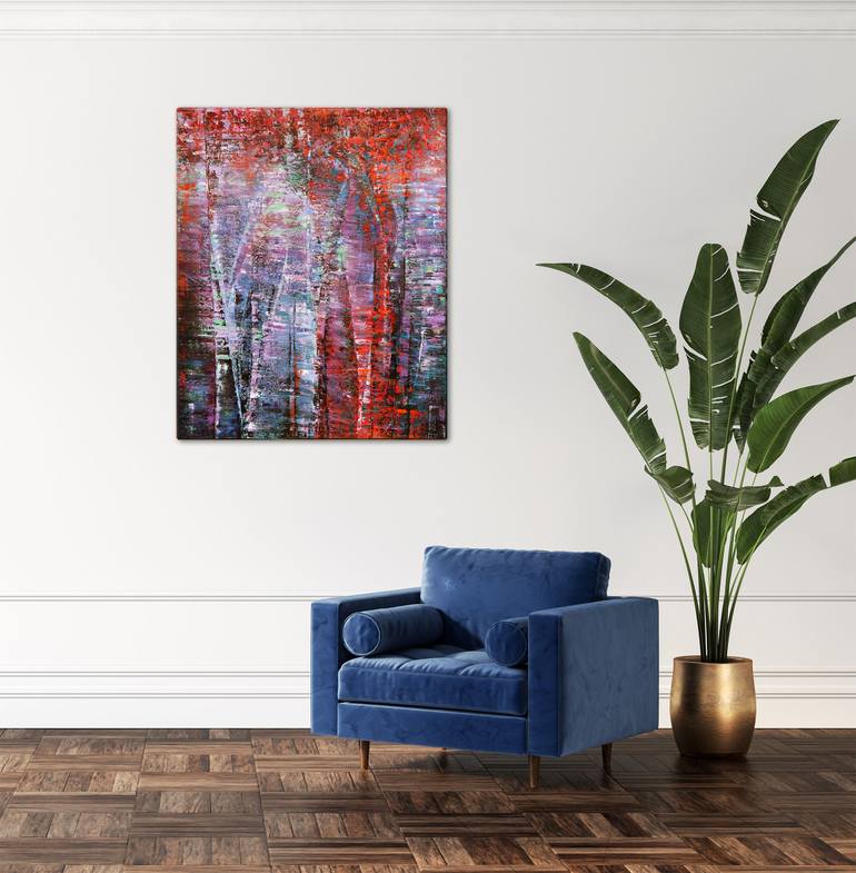 Original Abstract Expressionism Abstract Painting by Nika Mayer