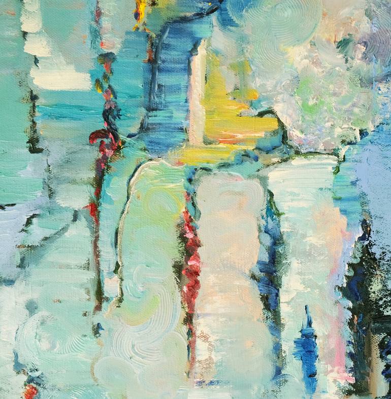 Original Abstract Cities Painting by Nika Mayer