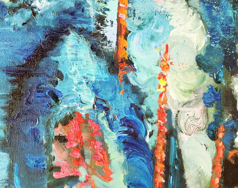 Original Abstract Cities Painting by Nika Mayer