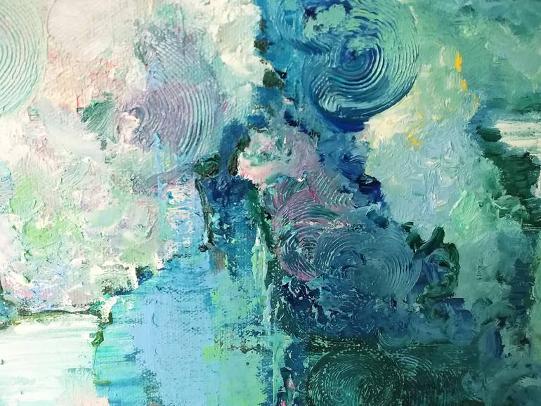 Original Abstract Cities Painting by Nika Mayer