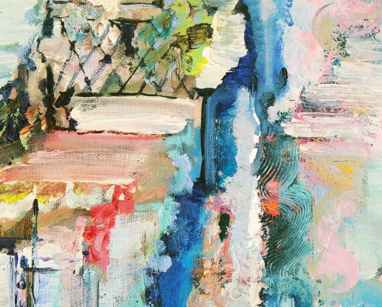 Original Abstract Cities Painting by Nika Mayer