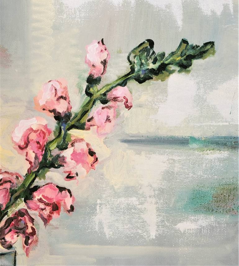 Original Expressionism Floral Painting by Nika Mayer